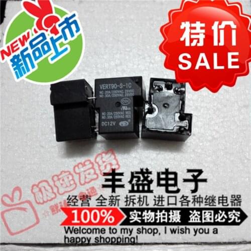 VERT90-S-1C Genuine VERT90-S-1C-DC12V Relay 250VAC Brand New Five Feet