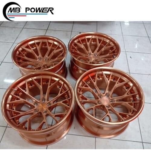 High Quality 19 Inch Custom Forged Wheels Hub for SUV Golden Color Forging Aluminum Alloyrims