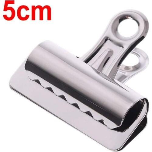 XRHYY 8 Pieces Bulldog Grip Clips-Hold Notes and Important Papers Duty Steel Clips Securely Durable Nickel Plated Heavy-5CM