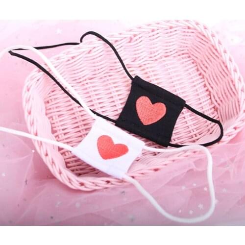 Women Anime Cosplay Costume Eyeshade Heart Embroidery Single Eye Mask Blindfold M2EA