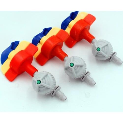 20pcs 360Degree Rotary Hanging Micro Sprinkler With 1/4" Antidrip Rotating Nozzle Garden Irrigation Water Saving Watering M187