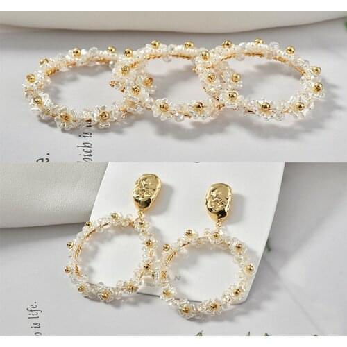 2020 Spring style 20pcs/lot resin flowers/beads rounds shape winding copper floating locket charms diy jewelry earring accessory