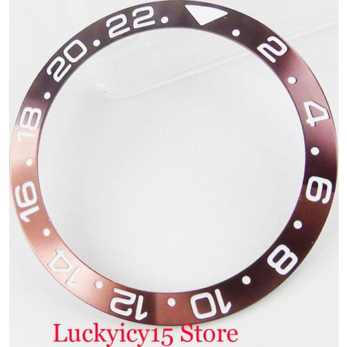 Aluminum Alloy Watch Bezel Insert 38mm Diameter Fit 40mm Self Winding Wristwatch