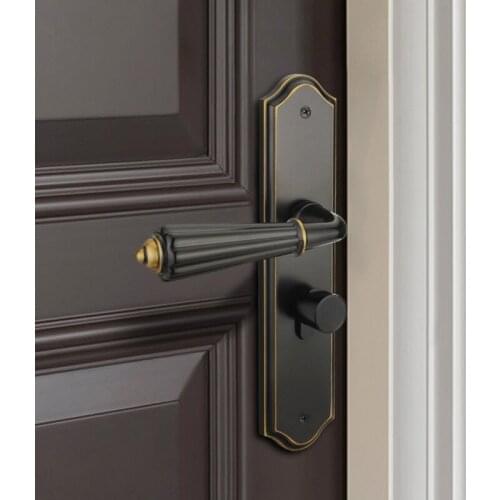 Zinc Alloy Modern Minimalist Sliding Door Lock American Interior Door Locks Universal Household Furniture Hardware Lock
