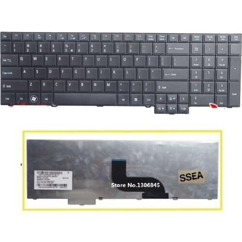 SSEA New US Keyboard For Acer TravelMate 5760 TM5760 5760G 5760Z 6595 6595tg 6595 6596G 6595T 6595TG TM6495T black keyboard