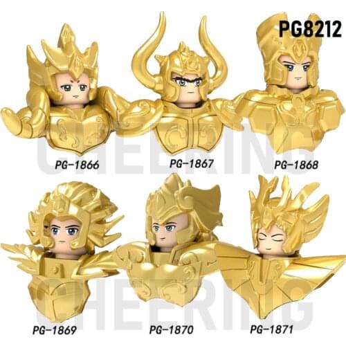 Building Blocks Saint Seiya Twelve constellation Aries Taurus Leo Virgo Gemini Cancer Bricks Figures For Kids Toys PG8212