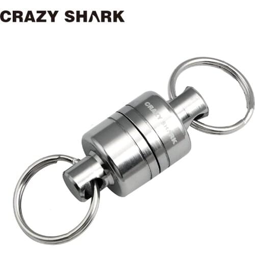 CrazyShark Magnetic Net Release Aluminum Shell for Fly Fishing Tools Fishing Holder Strong Magnet max 7.7lb/3.5kg Accessories