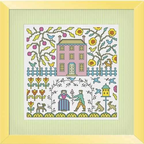 Fishxx Cross Stitch Cross234-10[Love the forest]cotton thread and cloth , water-soluble,100% accurate,11CT,embroidery