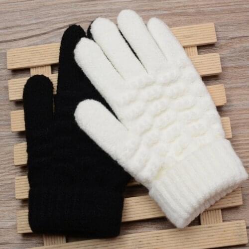 Womens And Mens Knitted Elastic Gloves Mens And Womens Winter Thermal Gloves Touch Screen Thermal Knitted Gloves