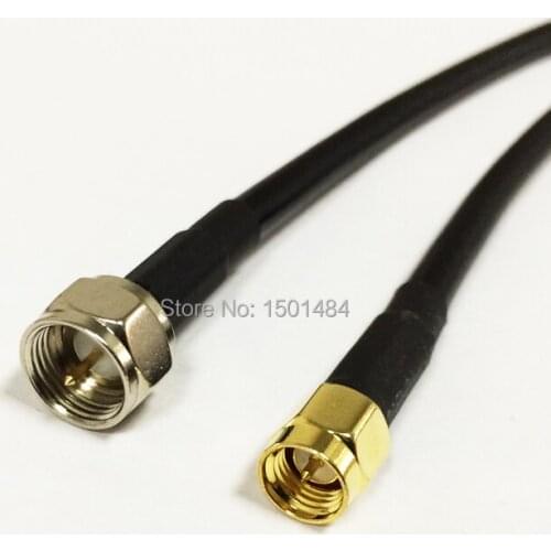 New SMA Male Plug Connector Switch F Male Plug Convertor RG58 Wholesale Fast Ship 50CM 20"Adapter