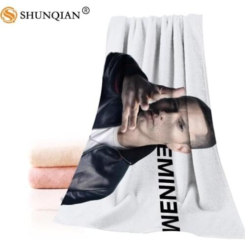 Custom eminem Towels Microfiber Fabric Popular Face Towel/Bath Towel Size 35x75cm, 70x140cm Print your picture