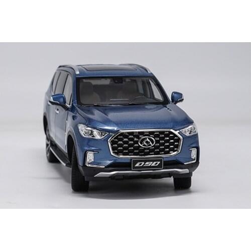 Original Factory Authentic 1/18 Blue MAXUS D90 Diecast Metal SUV Car Model With Small Gift