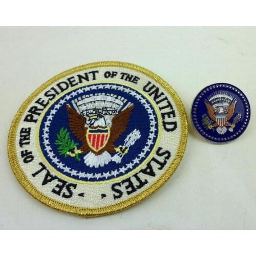 Seal Of The President Of The Patch & President Lapel Pin Us Eagle Brooch armyshop2008