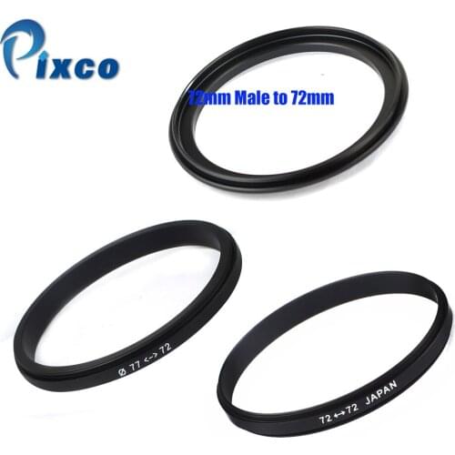 Pixco 10PCs Male to Male 72mm to 77mm /72mm to 72mm /72 mm to 82 mm Macro Lens Reversing Coupling Ring Adapter