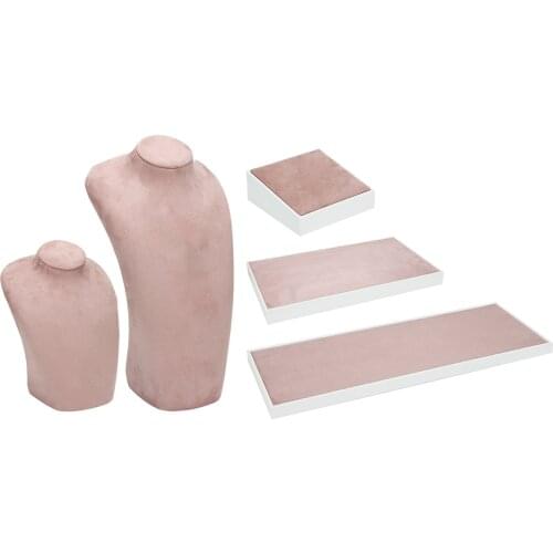 Jewelry Display Stand Necklace Watch Display Tray Storage Holder Showcase Jewelry Display Props for Photography