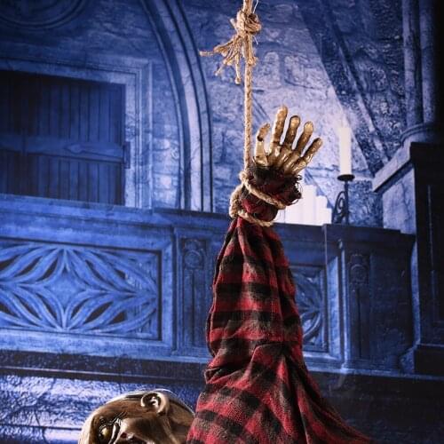 Halloween Pendant Long Hair Luminous Ghost Hanging Ghost Electric Toy Voice Control Haunted House Horror Party Decoration Props