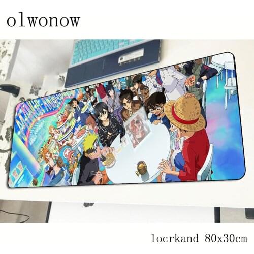 Detective Conan mousepad gamer Professional 800x300x3mm gaming mouse pad notebook pc accessories laptop padmouse ergonomic mat
