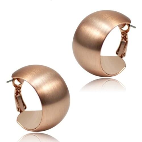 Ociki Rose Gold Color Silver Color Simple Vintage Earrings Loop for Women Girls Gift Drop Shipping Fashion Jewelry Wholesale