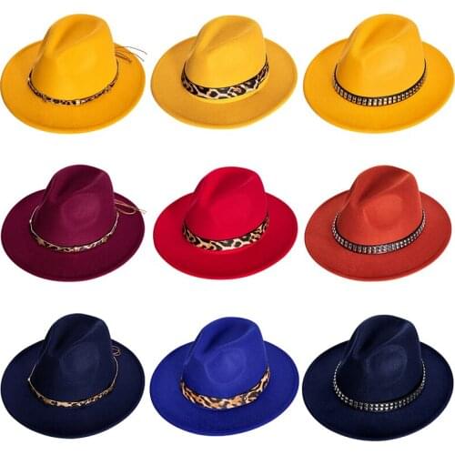 New Vintage British Style Fedora Hats Women Men Wide Brim Panama Hat Dress Jazz Casual Party Spring Autumn Fashion Barry.Wang