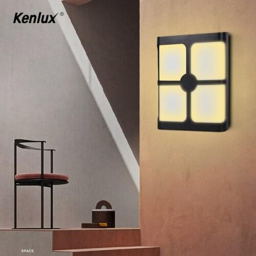 Modern Plastic 20W SMD LED Wall Lamp waterproof Indoor Outdoor Simple Style Aluminum Wall Lights for Bedroom Hallway Porch