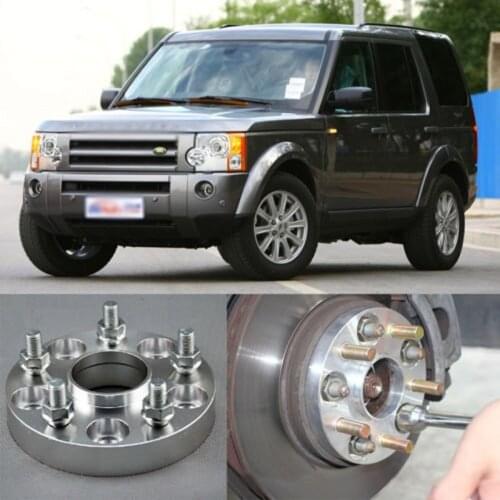Teeze 4pcs Billet 5 Lug 14*1.5 Studs Wheel Spacers Adapters For Land Rover Range Rover 2002+/Discovery 3/4 2005