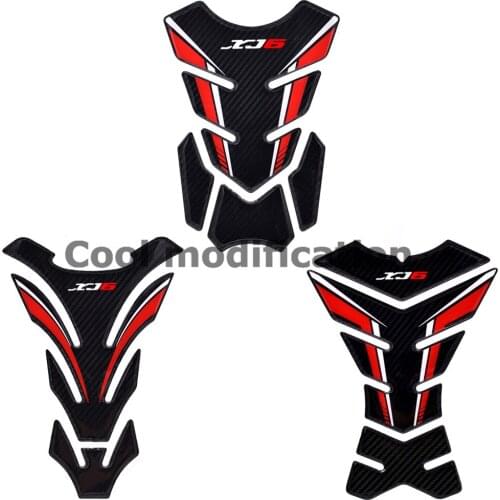 Motorcycle Tank Pad Protector Case For Yamaha XJ6 SP ABS All Year 3D Carbon-look Decals Stickers