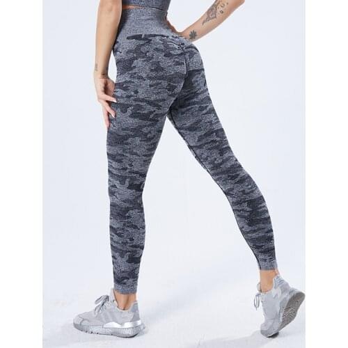 Women Leggings Workout Gym High Waist Fitness Sport Push Up Leggings Women Seamless Exercise Elastic Camouflage Leggins