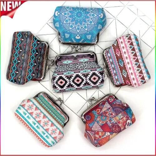 2021 Bohemia Women Wallet Vintage National wind Coin Wallets Hasp mini bag Lady Purses Clutch Change Small Purse Pouch