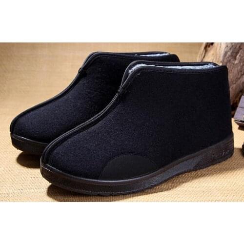 Winter warm shaolin monk kung fu shoes zen lay meditation sneakers taoist kung fu taiji shoes wushu martial arts shoes