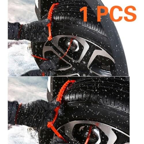 1pcs 92cm Orange Nylon Car Universal Anti Skid Snow Chains for Car Snow Mud Wheel Tyre Tire Cable Ties not for Truck Wheels