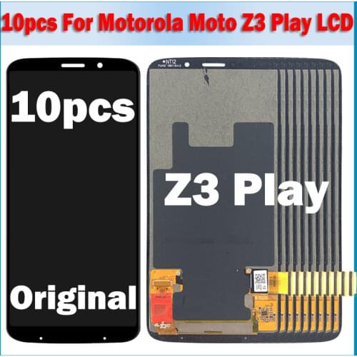 10 Piece/lot 100% Tested For Motorola Z3 Play LCD Display Touch Screen for Moto Z3 Play XT1929 Display LCD Screen Panel Assembly