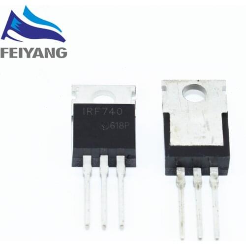 100PCS IRF740PBF IRF740 NEW and Original TO-220 MOSFET N-Channel In Stock