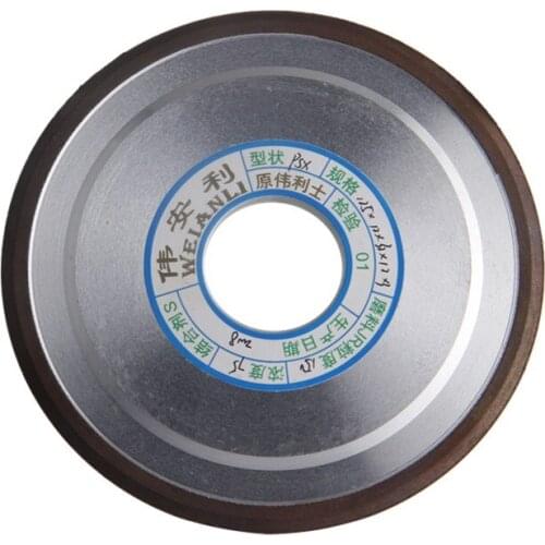 125mm Diamond Grinding Wheels 150/180/240/320 Grits Hypotenuse Grinding Dish For Carbide Milling Cutter Abrasive Tool 1pc