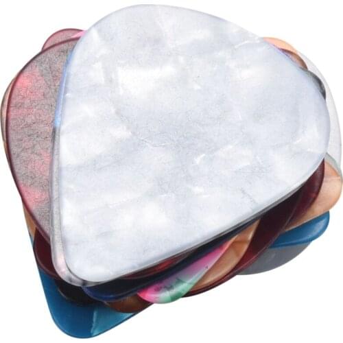 20pcs Colorful Celluloid Thin Guitar Picks 0.46mm / 0.71mm Color Random
