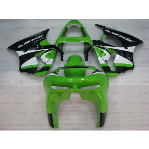 636 Zx-6r 1998 - 1999 Motorcycle Fairing 636 Zx-6r 1999 Motorcycle Fairing Ninja Zx-6r 98 Green Black White Plastic Fairings