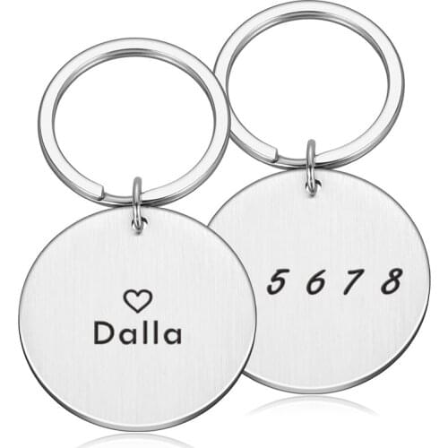 New Two-sides Personalized Dancer Key Chain Gifts for Dancers Name Keychain 5 6 7 8 Dance Teacher Gift for Men Women