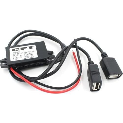 DC-DC Step Down Buck Converter Power Supply Module 12V to 5V 3A 15W for Car Male Female USB Mini USB Micro USB Adapter