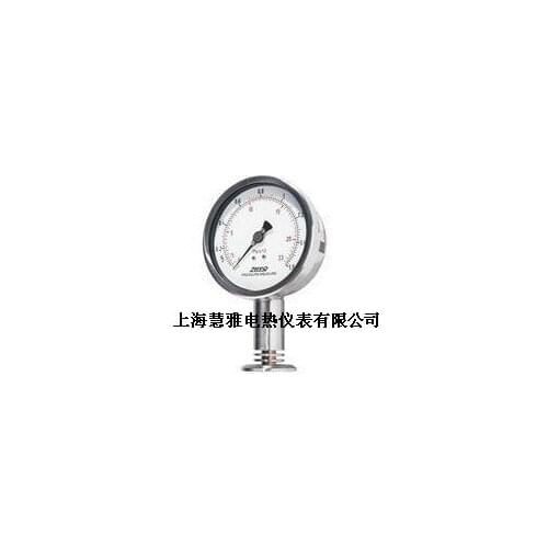 Card sleeve type vibration proof hygienic diaphragm pressure gauge PT124Y-623 clamp type shock proof pressure gauge