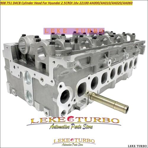 908 751 D4CB Cylinder Head 22100-4A010 22100-4A000 For Hyundai H1 H200 Starex Porter For KIA Sorento 2.5L CRDI DOHC 16V 03-06