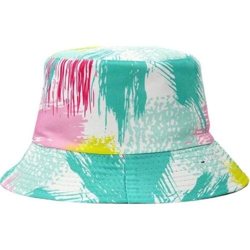 LDSLYJR Cotton Print Bucket Hat Fisherman Hat Outdoor Travel Hat Sun Cap Hats for Men and Women 429