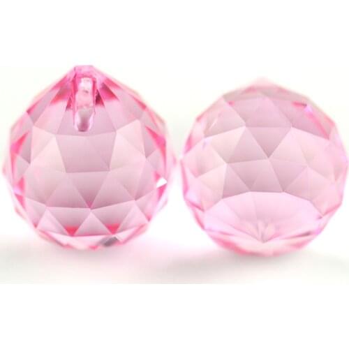 15mm-40mm Mix Color Crystal Glass Chandelier Balls Crystal Prism Parts Pendant For Chandelier Suspension