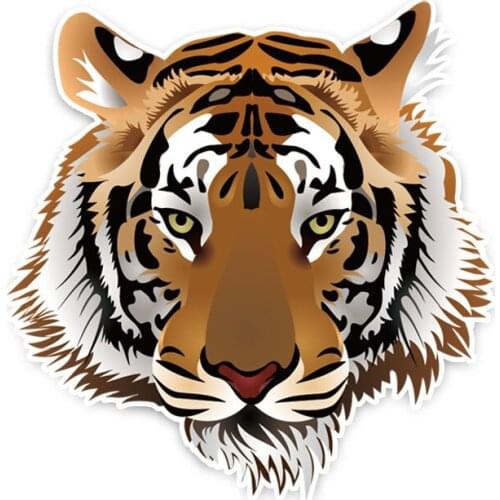 Personality Sell Personality Tiger Head Car Sticker Accessories Vinyl PVC Motorcycle Waterproof Reflective Car Window Decal