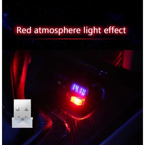 Interior Light Car Jewelry Mini USB Light LED Modeling Car Ambient Light Neon 7colors Auto Interior For Volkswagen Cars Laptops