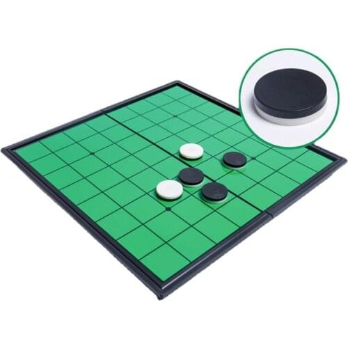 Magnetic Folding Flip Othello Chess Apple Othello Entertainment Desktop Parent-child Game Toy Black White Chess Puzzle Board