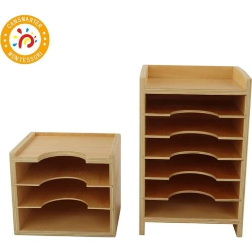 Montessori Materials High Quality Baby Toy Wooden Geometric Card Cabinet Education Preschool Children Toy