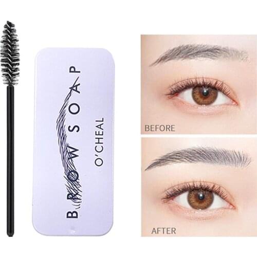 Eyebrow Soap Wax Fluffy Feathery Eyebrows Pomade Gel Natural Dense Eyebrow Styling Cream Brow Sculpt Lift Wild Brow Wax