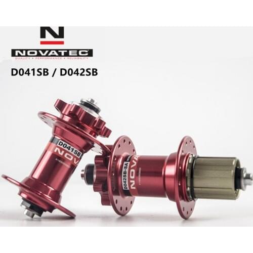 Novatec D041SB D042SB Disc Brake MTB Bike Hub 4 Sealed Bearing 32 Holes 32h 36h Red Black Bicycle Hubs Nova tec
