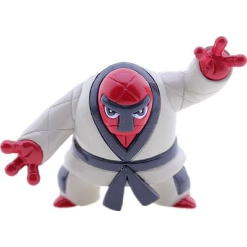 Original TAKARA TOMY Pokemon Cartoons Anime Figure M-145 Throh Pocket Monsters Action Figures Hand-made Mondel Toys Kids Gifts