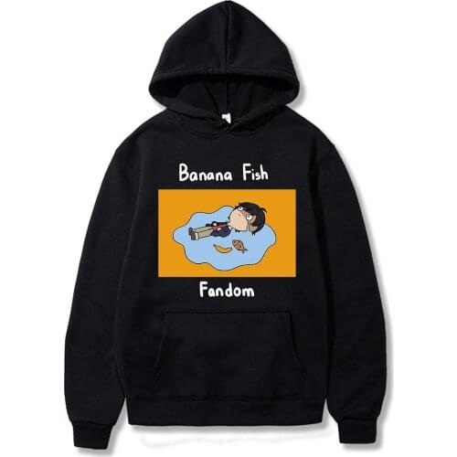 Banana Fish Hoodie Men/Women Casual Hoodies Anime Sweatshirt Pullover Streetwear Oversized Clothes