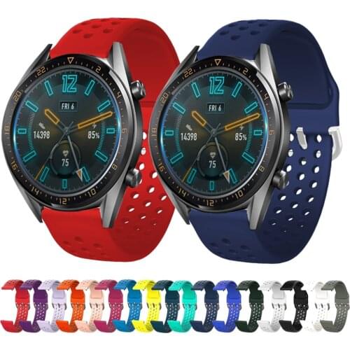 Silicone Strap For Huawei Watch GT2 42mm 46mm Wrist Strap For Huawei 3 3 Pro GT 2 Pro Replacement Watch Band Sport Bracelet Belt